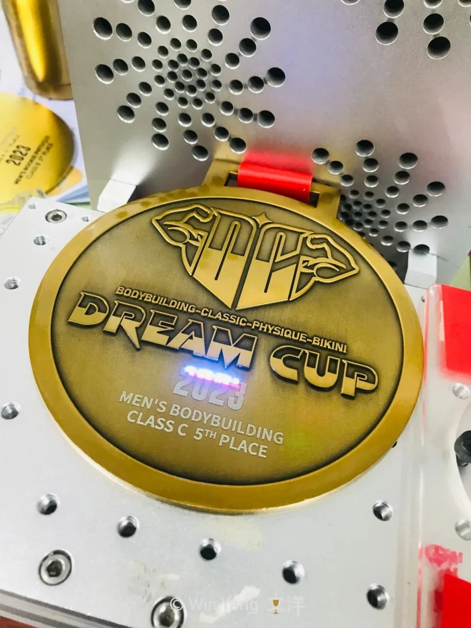 展現健美肌肉線條的力與美!2023夢想盃客製化獎牌設計案例 - 2026 文洋獎盃 夢想盃4 pichi - 2026 文洋獎盃